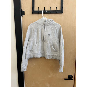 Women's Lululemon/Beaver Creek Scuba Gray Cropped Hoodie Sweatshirt S